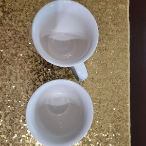 Elegant White Ceramic Mug Set